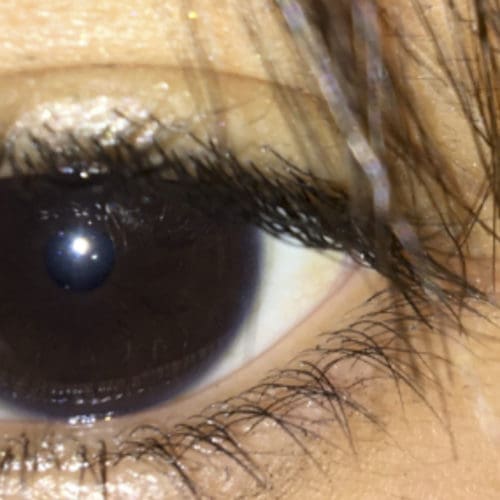 Brown eye close up