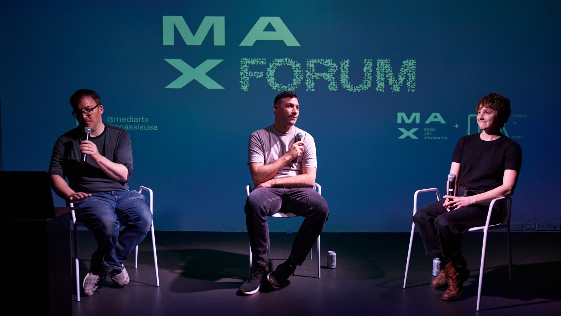 Photo of R. Luke Dubois, Matt Romein, & Kate Ladenheim