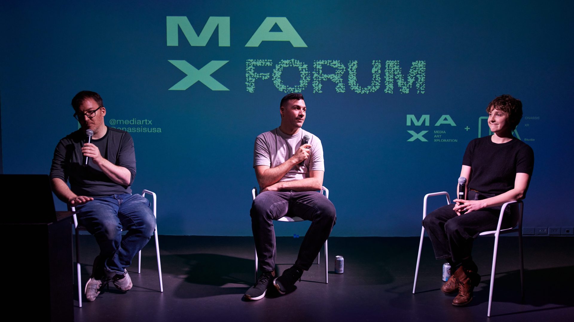 Photo of R. Luke Dubois, Matt Romein, & Kate Ladenheim