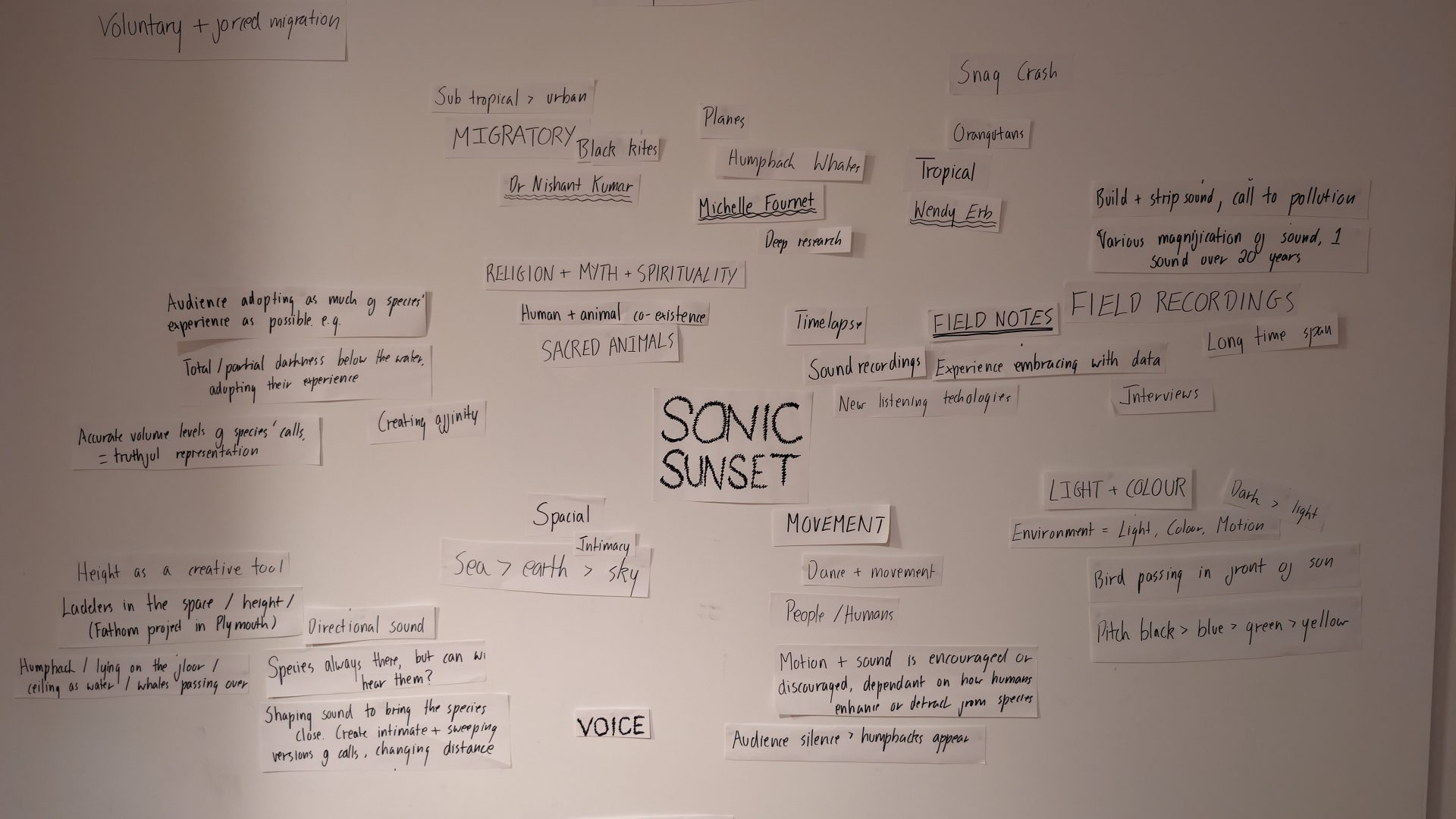 Sonic Sunset Moodboard