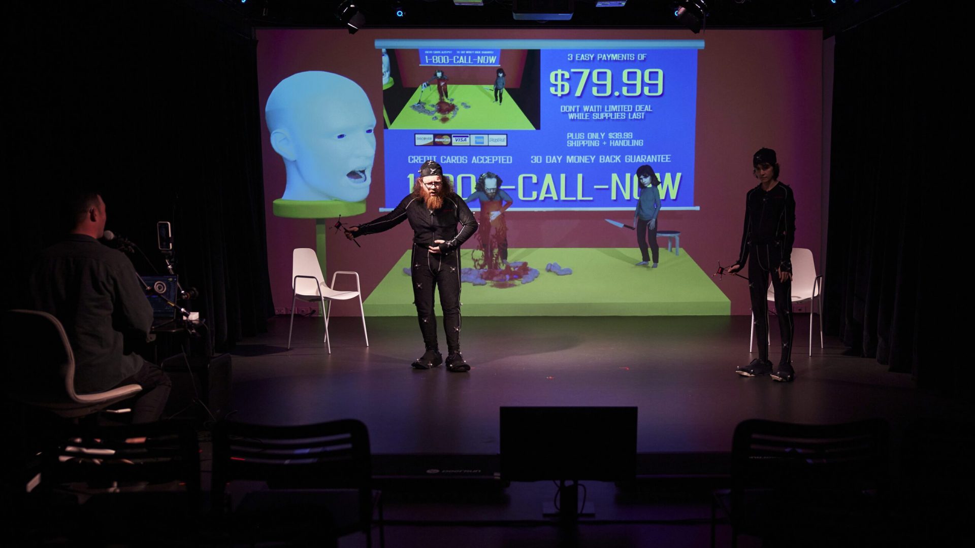 Excerpt from Bag of Worms - Photo of Peter Mills Weiss & Julia Mounsey