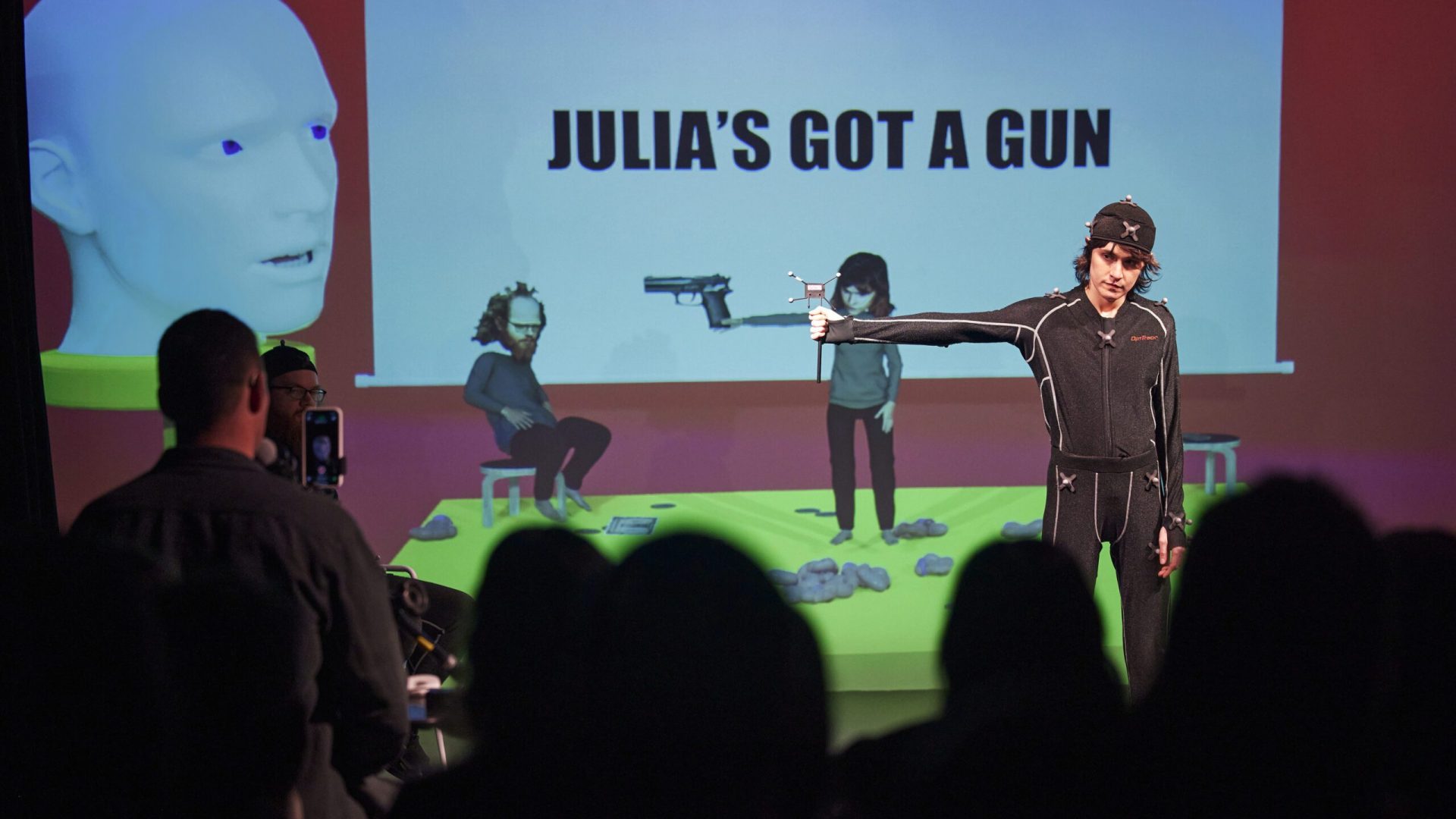 Excerpt from Bag of Worms - Photo of Peter Mills Weiss & Julia Mounsey