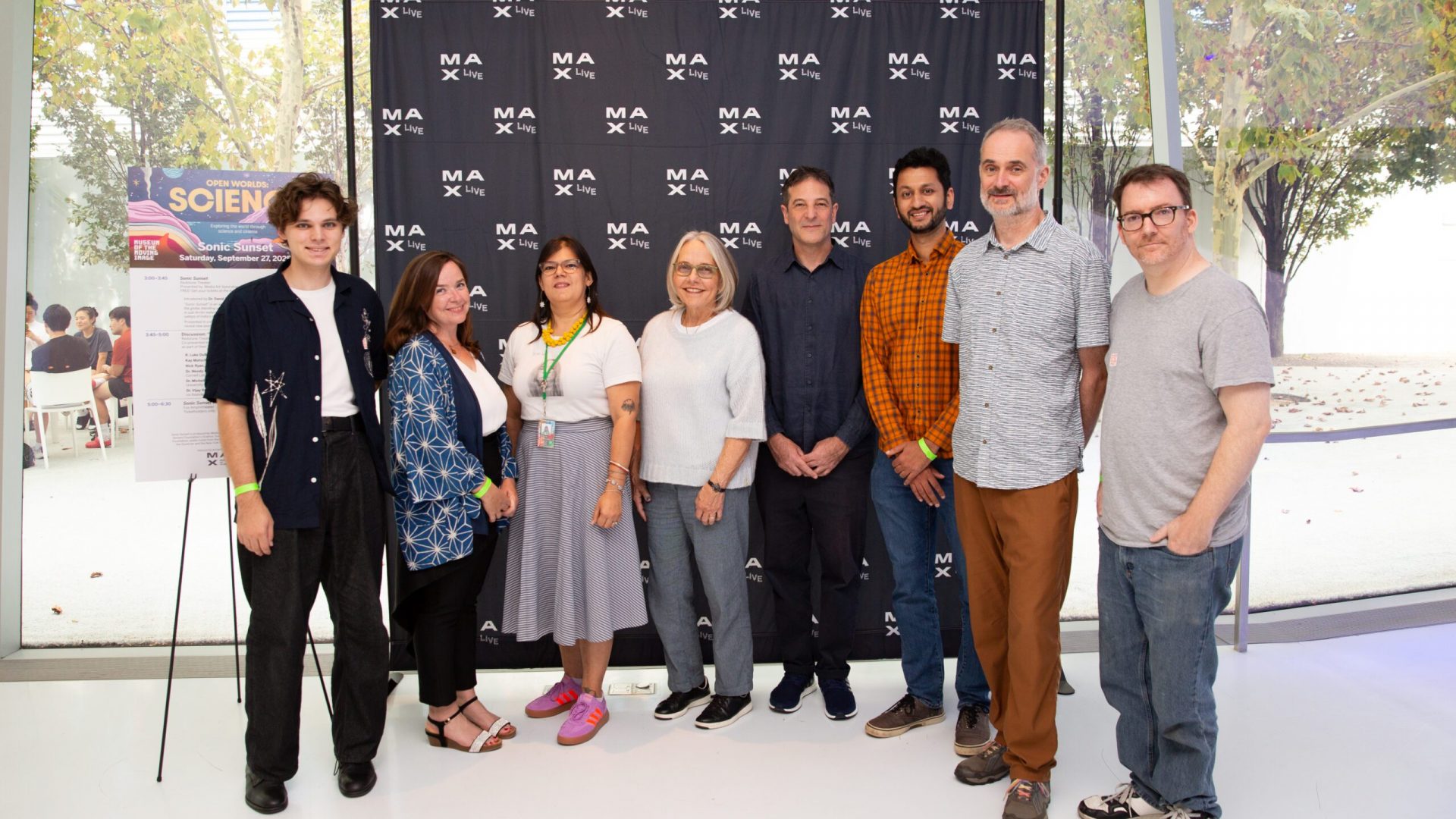 Panelists, MAX, and MoMI Team